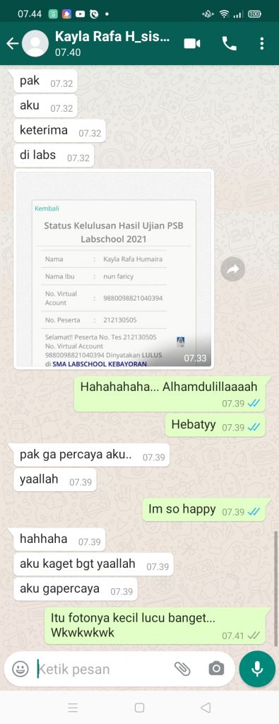 Guru Les Privat Persiapan Masuk SMA FAVORIT JAKARTA