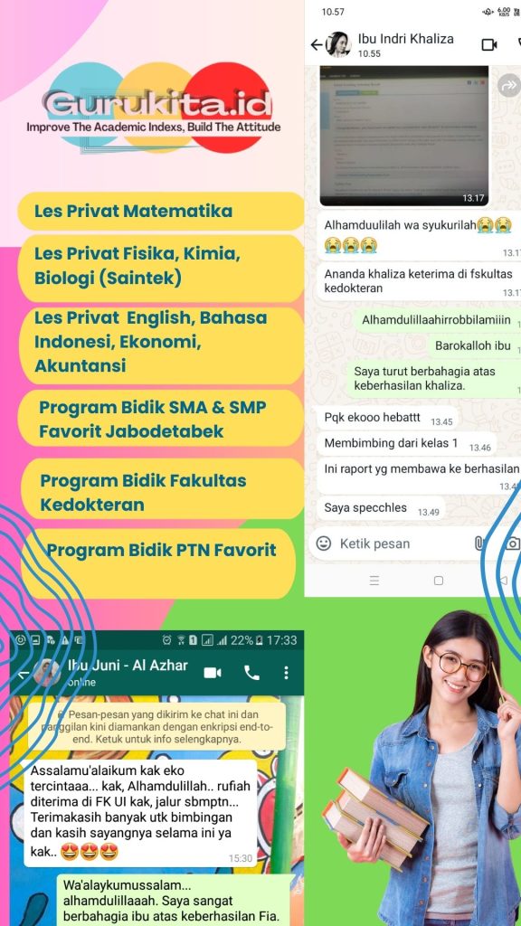Guru Les Privat Matematika Fisika Kimia Biologi