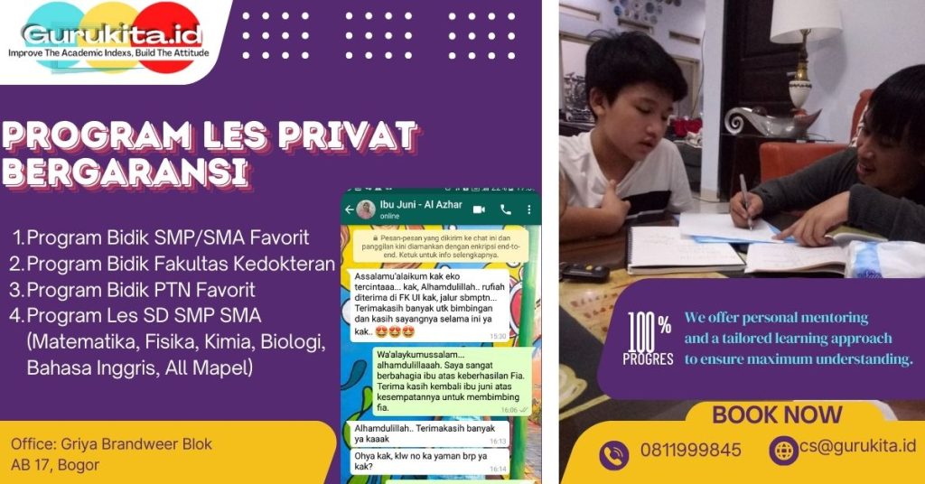 Guru Les Privat Matematika Fisika Kimia Biologi