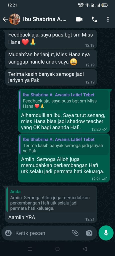 Shadow Teacher Profesional Terbaik dan Terpercaya Jakarta