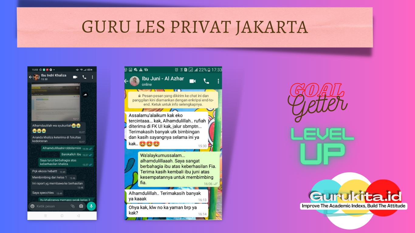 Guru Les Privat JAKARTA. SD, SMP, SMA, SNBT, UTBK