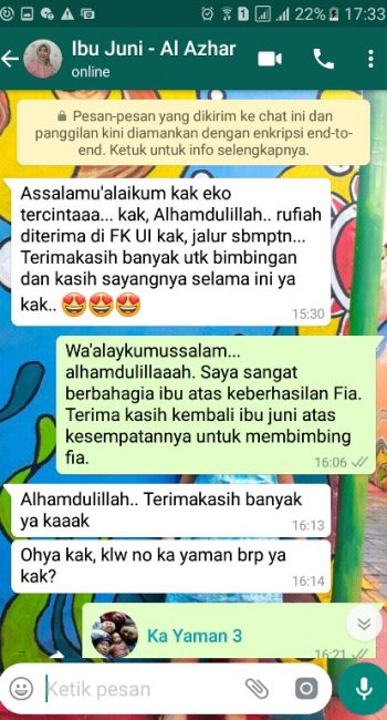 GURU LES PRIVAT PERSIAPAN MASUK SMA AL AZHAR
