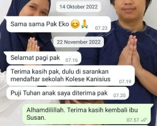 Guru Les Privat Khusus Persiapan Tes Masuk SMP & SMA Kanisius Jakarta