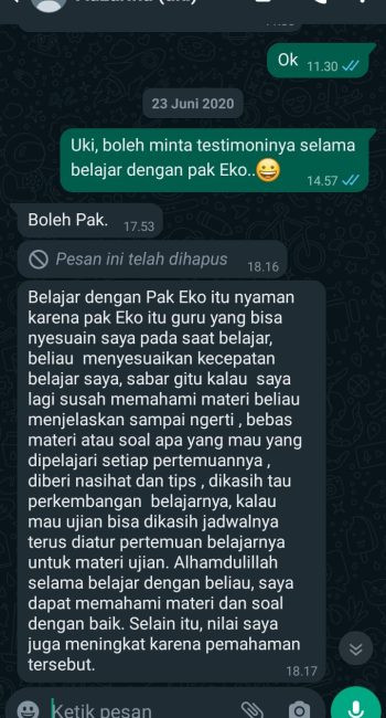 GURU LES PRIVAT TERBAIK PILIHAN SMA FAVORIT JAKARTA